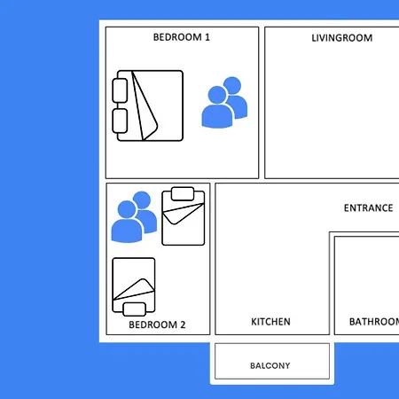 H1 With 4,5 Room, Bathroom, Kitchen, Central, Quiet & Modern With Office Apartament *