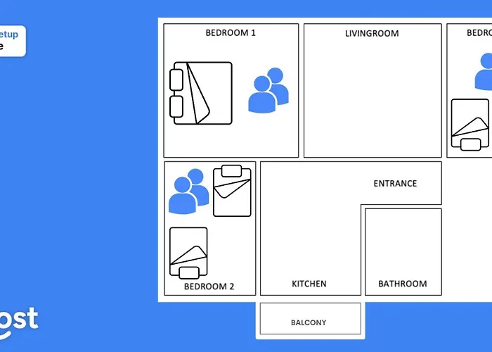H1 With 4,5 Room, Bathroom, Kitchen, Central, Quiet & Modern With Office شقة *
